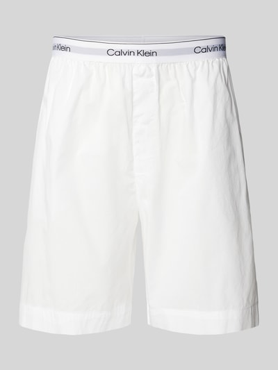 Calvin Klein Underwear Regular fit korte broek met elastische band met label Wit - 2