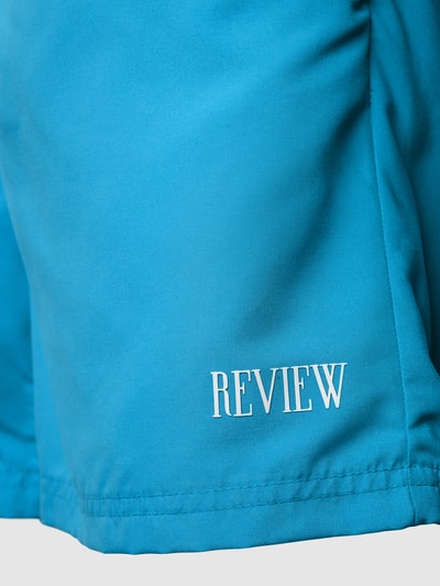 REVIEW Zwembroek met labeldetail Blauw - 2