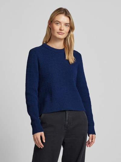 Armedangels Gebreide pullover met ronde hals, model 'FABIOLAA' Marineblauw - 4