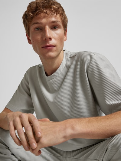 Only & Sons Relaxed fit T-shirt met labeldetail, model 'FRED' Lichtgrijs - 3