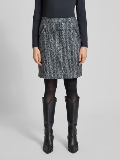 Christian Berg Woman Spódnica o długości do kolan z zamkiem błyskawicznym Czarny 4