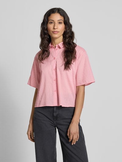 Jake*s Casual Boxy Fit Bluse mit 1/2-Arm Fuchsia 4