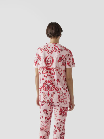 Etro T-Shirt mit Allover-Muster Rot 5