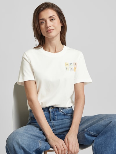 Esprit T-shirt met ronde hals Offwhite - 3