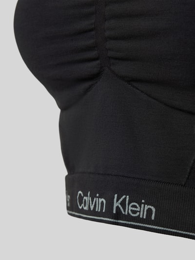 Calvin Klein Underwear T-shirt krótki z detalami z logo Czarny 2