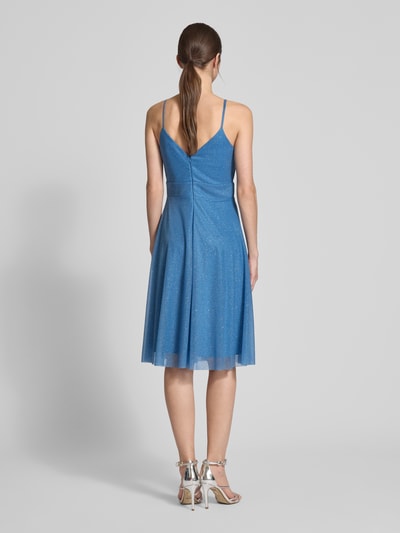 TROYDEN COLLECTION Cocktailkleid mit Taillenband Bleu 5
