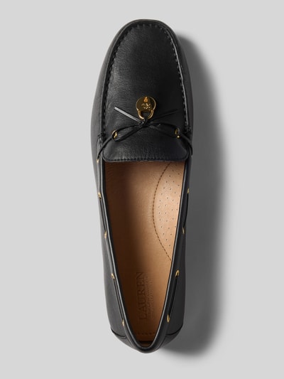 Lauren Ralph Lauren Loafers aus Leder mit Label-Applikation Modell 'WYLIE' Black 3