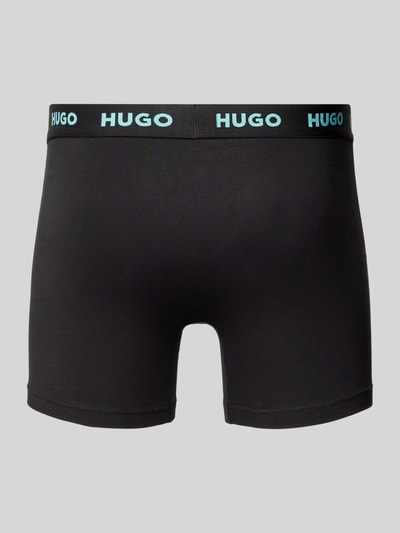 HUGO CLASSIFICATION Trunks mit elastischem Logo-Bund im 3er-Pack Black 3