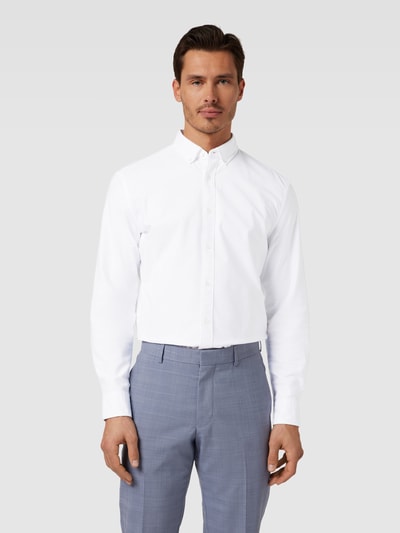 MCNEAL Freizeithemd mit Button-Down-Kragen Weiss 4