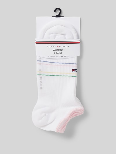 Tommy Hilfiger Sneakersocken mit Label-Print im 2er-Pack Weiss 3