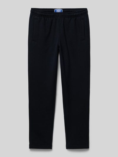 Jack & Jones Spodnie dresowe o kroju regular fit z elastycznym pasem Czarny 1
