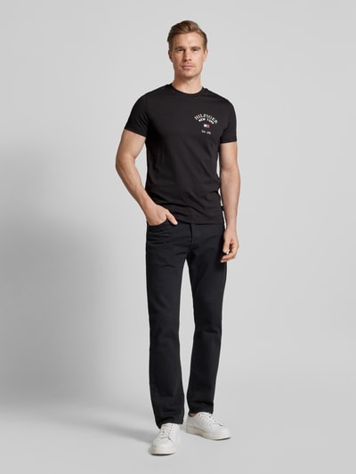 Tommy Hilfiger T-Shirt mit Label-Print Black 1