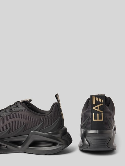 EA7 Emporio Armani Sneakers met logo-applicatie, model 'INFINITY' Zwart - 2