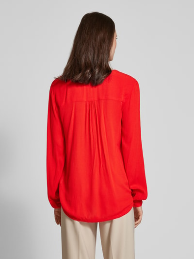 Kaffe Blouseshirt van viscose met V-hals, model 'AMBER' Rood - 5