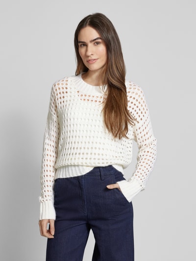 (The Mercer) N.Y. Strickpullover mit überschnittenen Schultern Offwhite 4