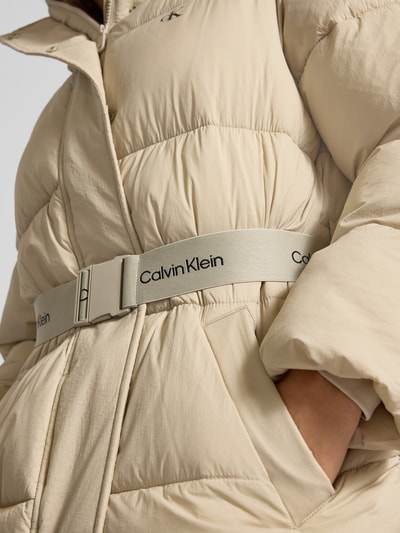 Calvin Klein Jeans Płaszcz pikowany z kapturem Szarobrązowy 3