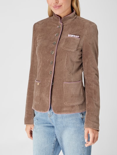 WHITE LABEL Blazer aus Cord Taupe 4