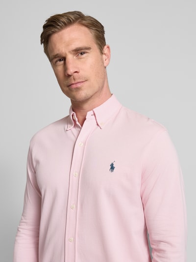 Polo Ralph Lauren Slim Fit Freizeithemd mit Logo-Stitching Rosa 3