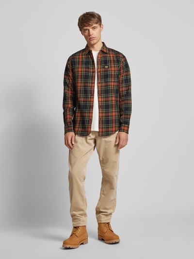 Superdry Slim fit vrijetijdsoverhemd met labelpatch, model 'Lumberjack' Zwart - 1