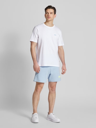 BOSS Orange T-Shirt mit Label-Print Modell 'Coral' Weiss 1