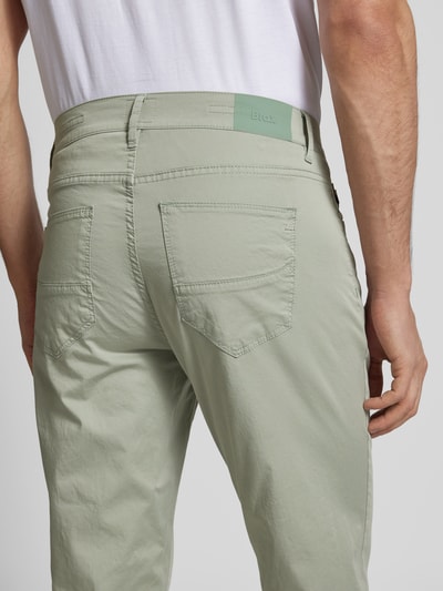 Brax Regular fit chino in 5-pocketmodel, model 'ULTRALIGHT' Groen - 3