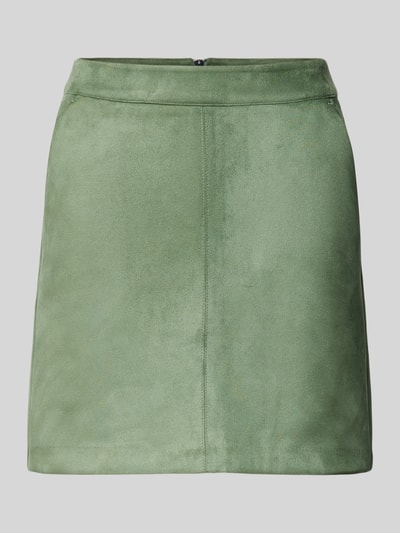 Vero Moda Minirok in leerlook Rietgroen - 2