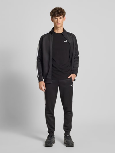 PUMA PERFORMANCE T-Shirt mit Label-Stitching und Rundhalsausschnitt Black 1