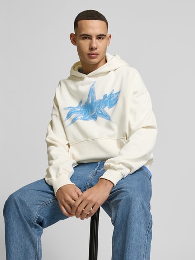 Low Lights Studios Hoodie mit Kapuze Modell 'Quasar' Offwhite 3