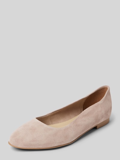 Tamaris Ballerinas mit Blockabsatz Beige 1