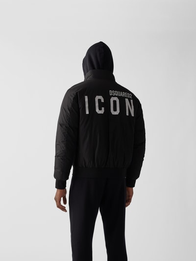 Dsquared2 Daunenjacke mit Backprint Schwarz 5