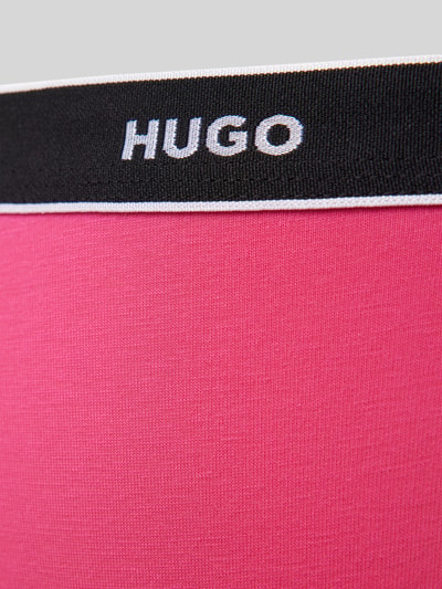 HUGO String mit elastischem Label-Bund Modell 'Carousel' Pink 2