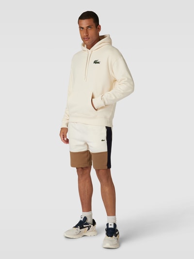 Lacoste Sweatshorts mit Colour-Blocking-Design Offwhite 1