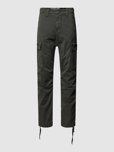 Alpha Industries Regular fit cargobroek met achterzakken, model 'SQUAD' Antraciet - 2