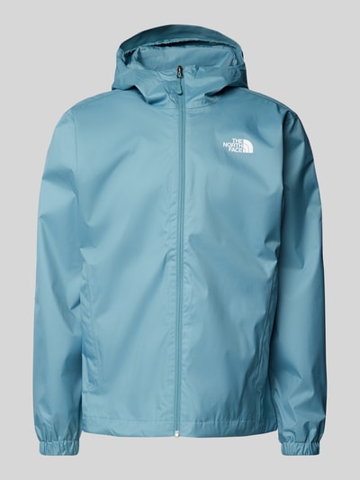 The North Face Windbreaker met labelprint, model 'QUEST' Aquablauw - 1