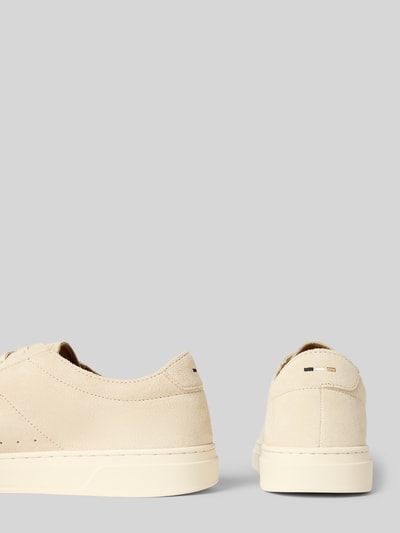 BOSS Low Top Sneaker aus reinem Rindnubuk Modell 'Kieran_Tenn_wcsd' Offwhite 2