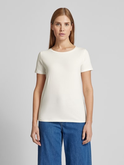 Weekend Max Mara T-Shirt mit Rundhalsausschnitt Modell 'MULTIB' Weiss 4