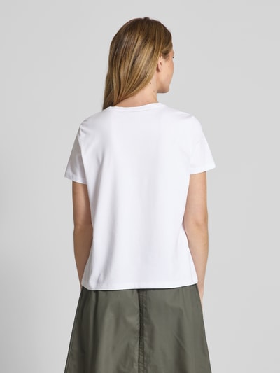comma T-Shirt mit Motiv-Print Offwhite 5