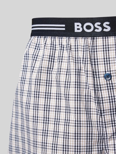 BOSS Boxershorts mit elastischem Label-Bund im 3er-Pack Hellblau 2