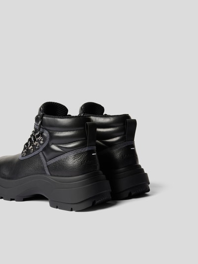 Maison Margiela Schnürboots mit Brand-Detail Schwarz 3
