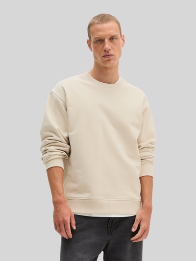Marc O'Polo Relaxed Fit Sweatshirt aus reiner Baumwolle Sand 4