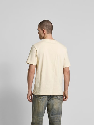 Wood Wood T-shirt met motiefprint Zand - 5