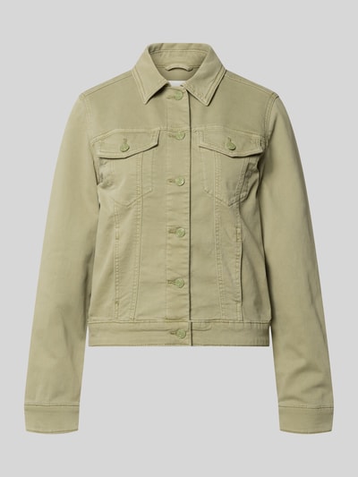 s.Oliver RED LABEL regular fit jeansjack van katoenmix Lindegroen - 2