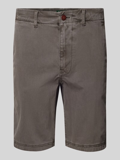 Superdry Regular fit korte chino met steekzakken opzij Middengrijs - 2