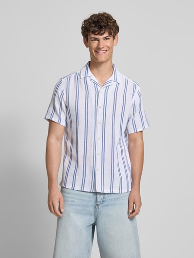 Only & Sons Regular Fit Freizeithemd mit Reverskragen Modell 'TREV' Ecru 4