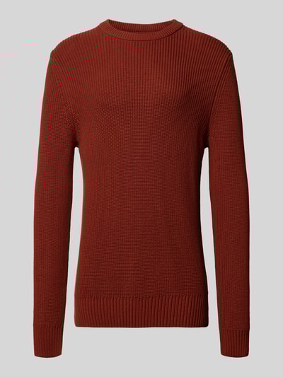 MCNEAL Strickpullover mit Rundhalsausschnitt Dunkelrot 2