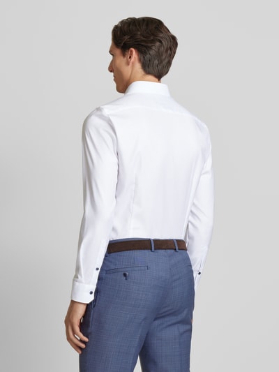 OLYMP No. Six Super slim fit zakelijk overhemd met kentkraag Wit - 5