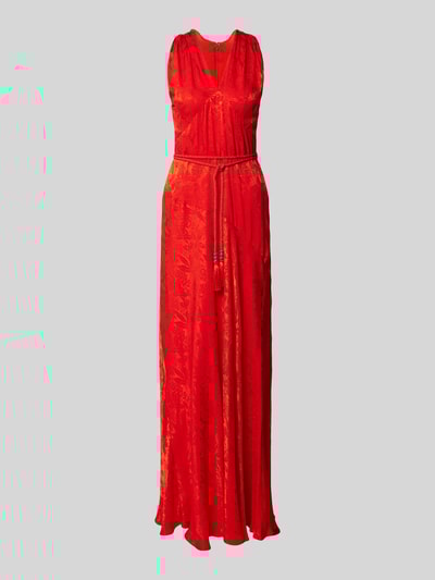 Lauren Ralph Lauren Abendkleid mit V-Ausschnitt Modell 'VAFARRA' Orange 2