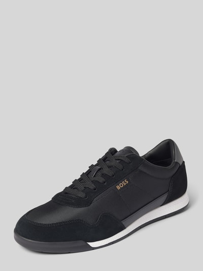 BOSS Sneaker mit Label-Details Modell 'Titanium' Black 1