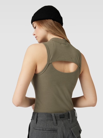 G-Star Raw Tanktop met turtleneck Olijfgroen - 3