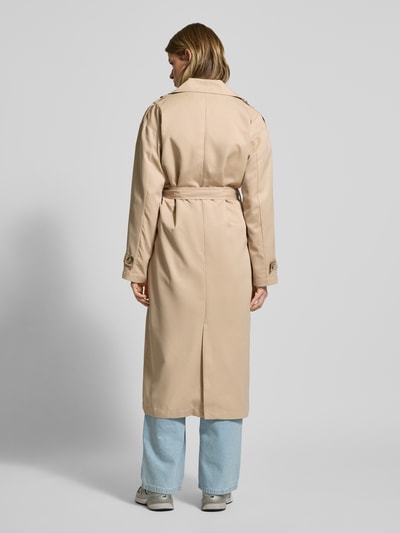 Only Comfort Fit Trenchcoat mit Reverskragen Modell 'LINE' Sand 5